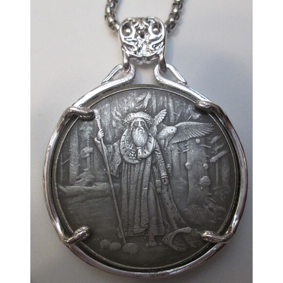 Celtic Lore NEW- Cernunnos & Merlin Necklace- Two Necklaces in One - Picture 4 of 9